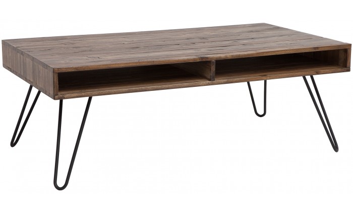 Table basse Scorpion 110cm gris acacia