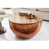 Table basse Orient Storage 60cm cuivre mango