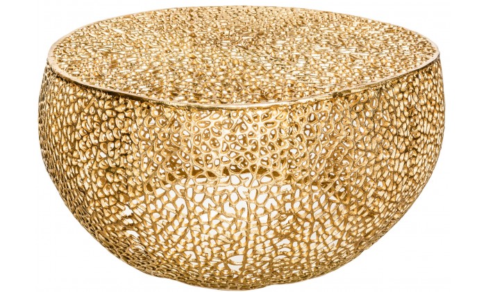 Table basse Leaf 80cm gold