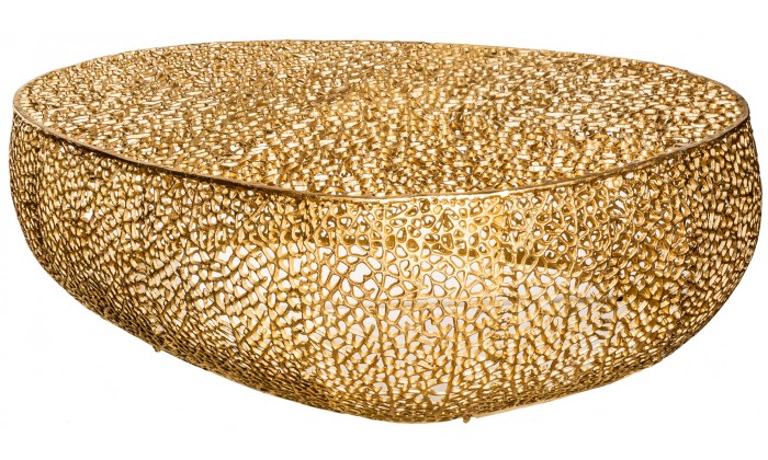 Table basse Leaf 122cm gold