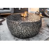 Table basse Stone Mosaic 85cm argent