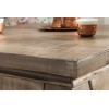 Table basse Opium Antique 60cm gris Mango