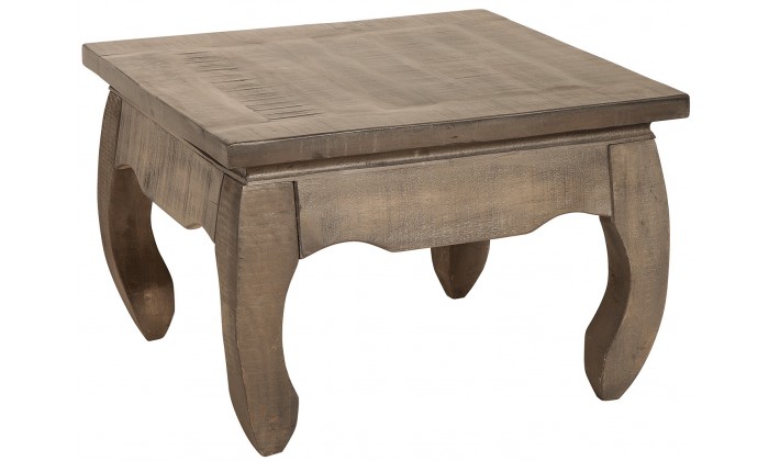 Table basse Opium Antique 60cm gris Mango