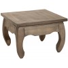 Table basse Opium Antique 60cm gris Mango