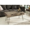 Table basse Scorpion 100cm tiroir gris mangue