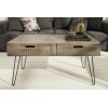 Table basse Scorpion 100cm tiroir gris mangue