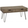 Table basse Scorpion 100cm tiroir gris mangue