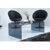 Table basse Fantome 110cm verre anthracite