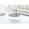 Table basse Noble marbre gris argent