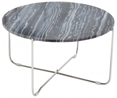 Table basse Noble marbre gris argent