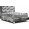 Lit boxspring avec coffre rangement matelas complete velver FULCHESTER