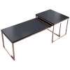 Table basse set de 2 cuivre noir