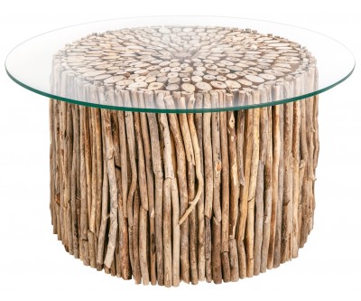 Table basse Natures Art 80cm bois flotté