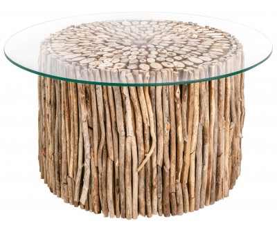 Table basse Natures Art 80cm bois flotté