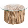 Table basse Natures Art 80cm bois flotté