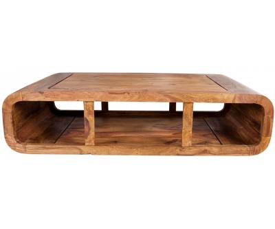 Table basse Curved II 100cm Sheesham
