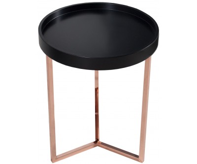 Table basse Modular 40cm cuivre noir