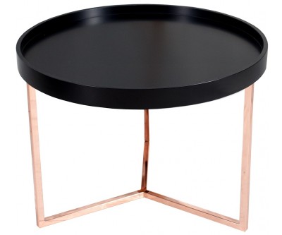 Table basse Modular 60cm cuivre noir