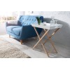 Table basse Scandinavia avec 2 plateaux blanc