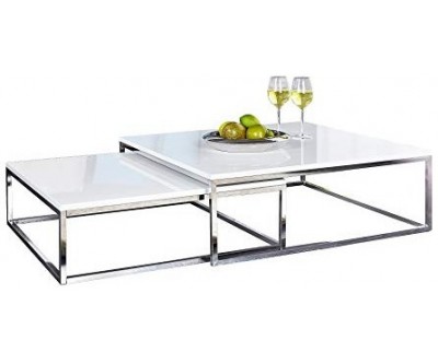 Table basse New Elements set de 2 blanc