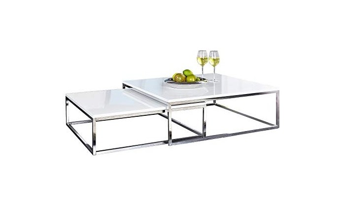 Table basse New Elements set de 2 blanc