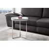 Table basse Modular 40cm blanc argent