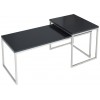 Table basse Elements, lot de 2, noir