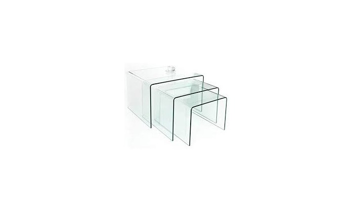 Table basse Fantome set de 3 en verre