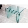 Table basse Fantome set de 3 en verre