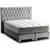 Lit boxspring avec coffre rangement design Lit Type chesterfield double LORINZEL