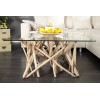 Table basse Bois flotté naturel 80cm