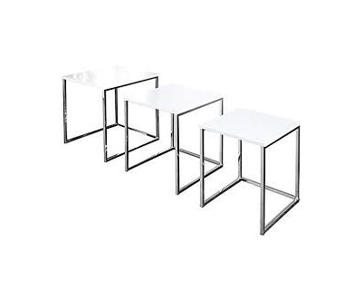 Table basse New Elements set de 3 blanc