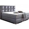 Boxspring de qualité bedden design avec matelas luxury gris LANDER