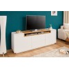 Meuble TV Loft 180cm chêne blanc