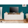 Meuble TV Loft 180cm chêne blanc