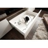 Meuble TV Loft 180cm noyer blanc