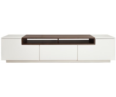 Meuble TV Loft 180cm noyer blanc