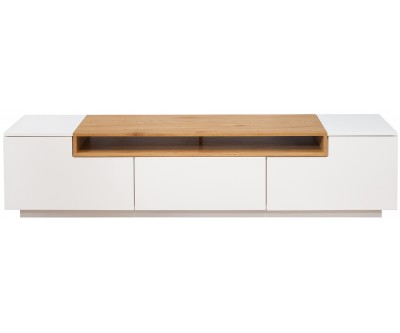 Meuble TV Loft 180cm chêne blanc