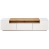 Meuble TV Loft 180cm chêne blanc