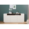 Buffet Loft 180cm blanc noyer