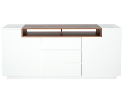 Buffet Loft 180cm blanc noyer