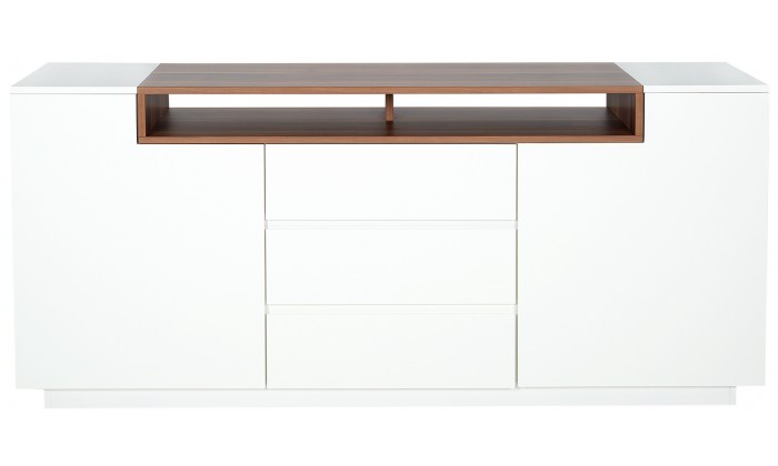 Buffet Loft 180cm blanc noyer