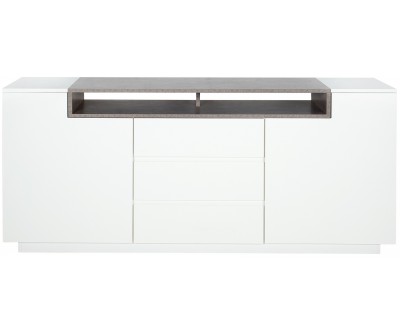 Buffet Loft 180cm béton blanc