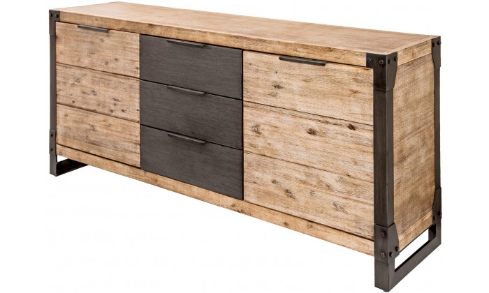 Buffet Factory 180cm acacia teck gris