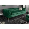 Canapé baroque moderne 240cm or vert