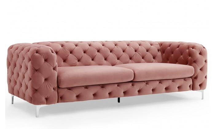 Canapé baroque moderne 240cm vieux rose