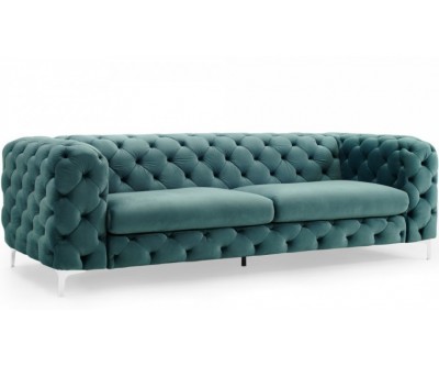 Canapé baroque moderne 240cm aqua