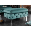 Pouf baroque aqua moderne