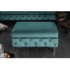 Pouf baroque aqua moderne