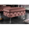 Pouf baroque rose moderne